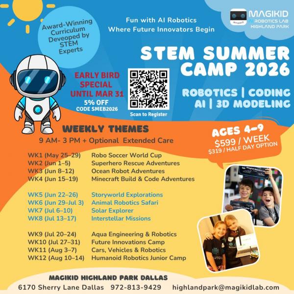 Magikid STEM Summer Camp for Ages 4 to 9